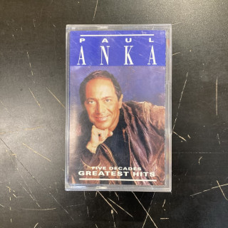 Paul Anka - Five Decades Of Greatest Hits C-kasetti (VG+/VG+) -pop rock-